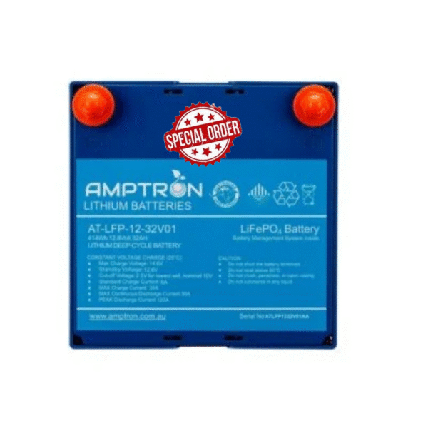 12V 32Ah LiFePO4 Battery and Charger Combo kit
