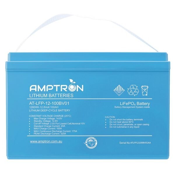 12V 100Ah/175A Continuous Discharge LiFePO4 Battery