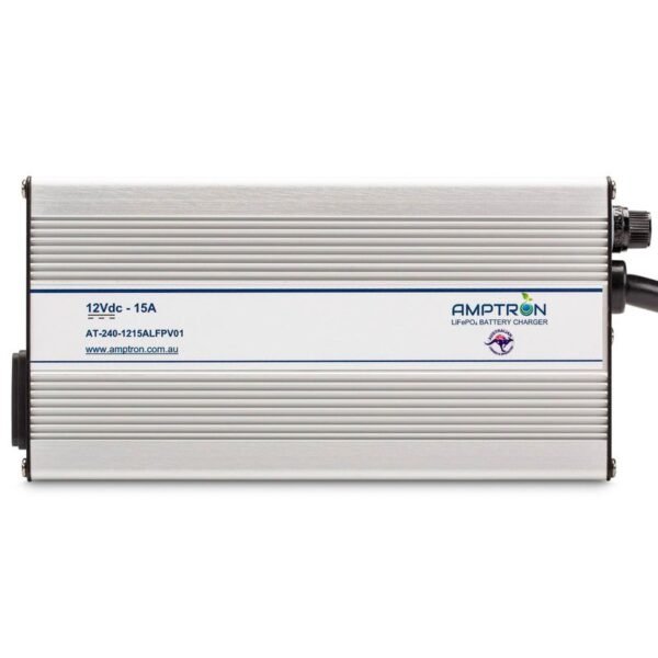 AC-DC 12V ​15A Lithium ​LiFePO4 Battery Charger c/w battery wakeup feature