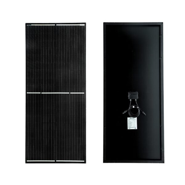AMPTRON 200W 12V High Shade Tolerance Glass Perc Half Mono-crystalline Solar panel for RVs, Caravans, Campers, Boats & Off-Grid Homes and Mounting Brackets - Image 3