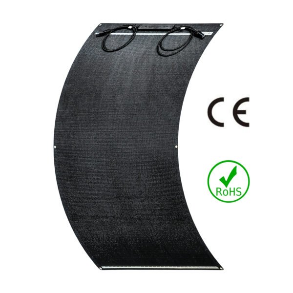 100W 12V Semi-Flexible Perc-Shingled Solar Panel with ETFE Coating - Image 3