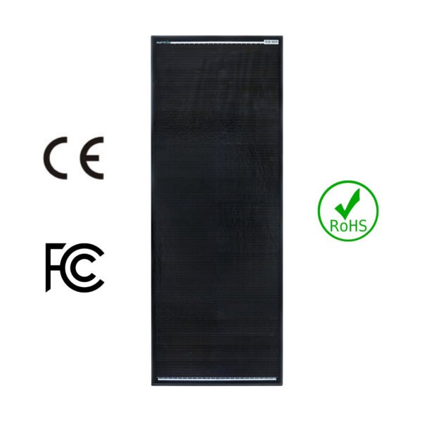 Amptron 100W 12V Glass Perc Shingled Solar Panel 35mm, Slimline width 460mm – with Aerodynamic Mounting Kit - Image 7