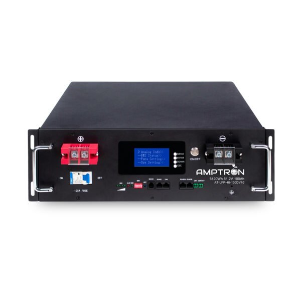 AMPTRON 48V (51.2V) 100Ah 5120Wh LiFePO4 Rack Battery with Active Dynamic Balancing,10 Years Warranty, 5000+ cycles life - Image 13