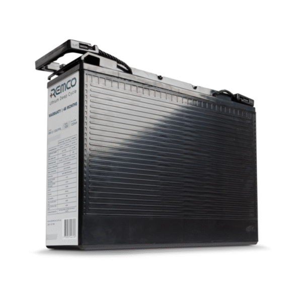 REMCO 12V 120AH LIFEPO4 LITHIUM SLIMLINE FRONT TERMINAL