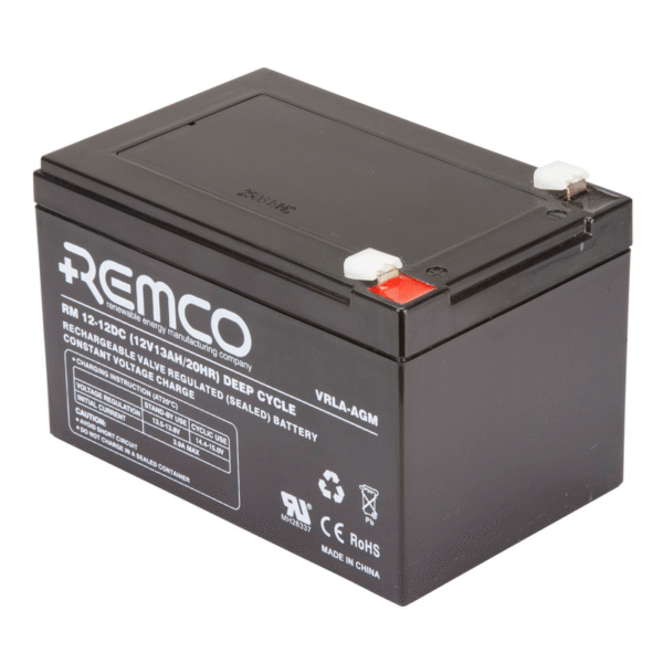 REMCO 12V 12AH AGM Deep Cycle T2 TERMINAL