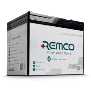 REMCO 12V 75AH LIFEPO4 LITHIUM DC GRP 24 M8 TERMINAL