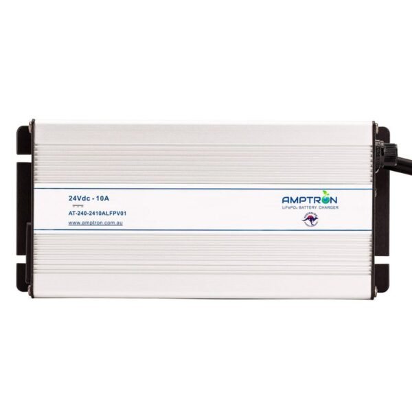 AC-DC 24V 10A Lithium ​Battery Charger c/w battery wakeup feature