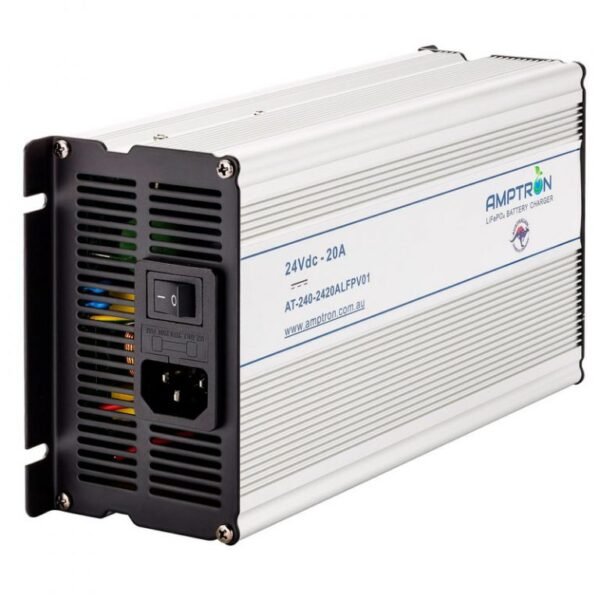 AMPTRON AC-DC 24V 20A Lithium Battery Charger - Image 2