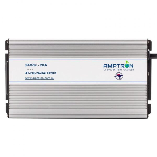 AMPTRON AC-DC 24V 20A Lithium Battery Charger - Image 3