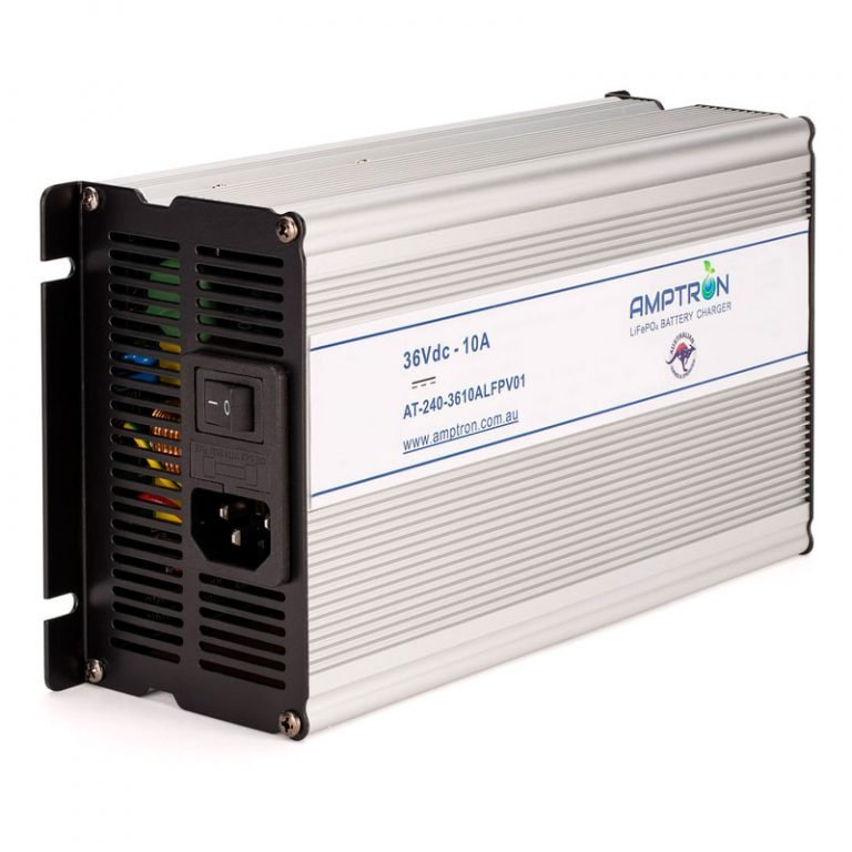 Amptron AC-DC 36V 10A Lithium LiFePO4 Battery Charger - Image 2