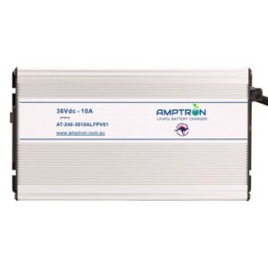 AC-DC 36V 10A Lithium ​LiFePO4 Battery Charger c/w battery wakeup feature