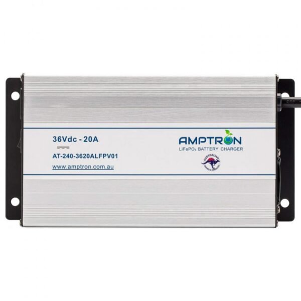 AMPTRON AC-DC 36V 20A Lithium ​LiFePO4 Battery Charger - Image 2