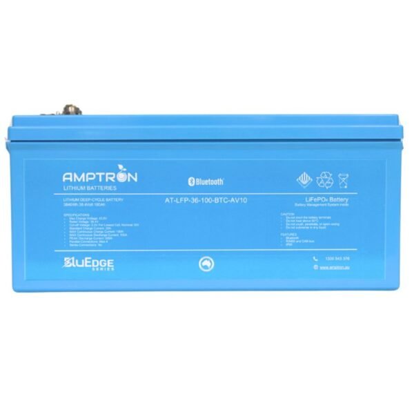 NEW BluEdge 36V 100Ah / 100A Continuous Discharge LiFePO4 Battery with Bluetooth + RS485 + CAN bus
