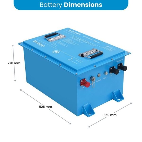 AMPTRON 48V 105Ah/180A LiFePO4 Smart BluEdge LSV Lithium Battery with Brake Resistor Feature - Image 3