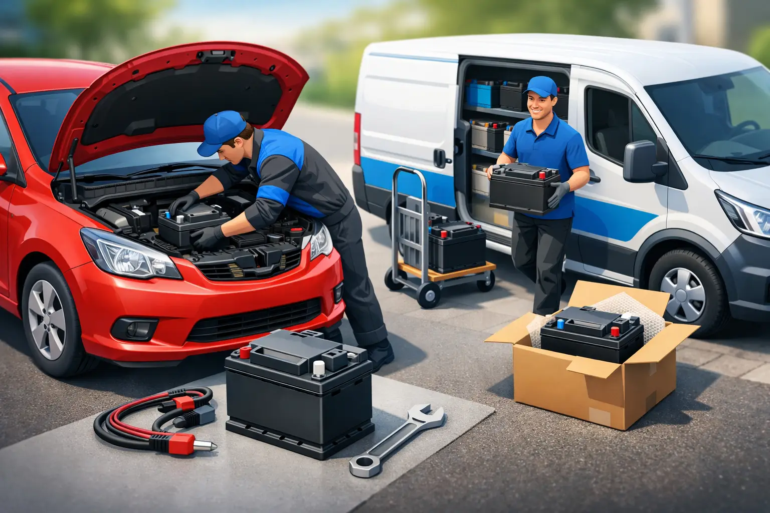 New Car Battery Delivered and Fitted Fast