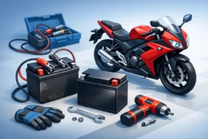 Motorcycle Battery Replacement Service, Fast