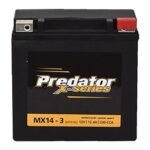Predator X-Series Motorcycle Battery MX14-3