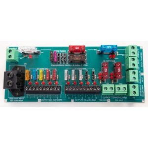 Amptron Egon DC-Hub Power Distribution Hub For Dual Battery Systems Integrated Fuse Box - Top View
